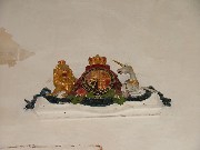 cast iron Victorian royal arms