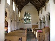 the view west - note that the window is off-set because of the tower