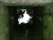 straight up the tower