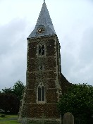 tower in the rain