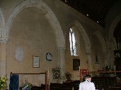 arcade in north wall