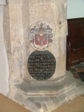 memorials reset in the chancel arch