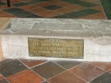 Memorial reset in the chancel step