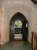 south door and porch under tower