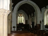 looking east, Victorian north arcade to the left