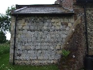 chancel north wall