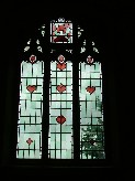 east window - Art Nouveau becomes Art Deco