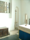 Supposedly, a banner stave locker in the sanctuary. Hmm...