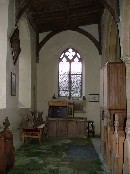 north aisle facing east