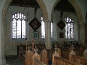 north arcade and hatchments