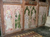 rood screen north side (facing east)