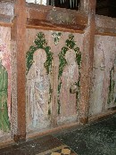 St James the Less with his fuller's club and St Philip with his basket of loaves