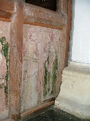 St Antony with his T cross, and St Thomas with his spear