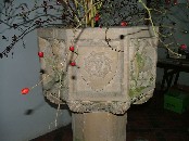 monogram on the font