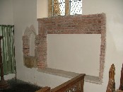 Tudor piscina and sedilia outline