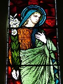 Mary of the Annunciation. 1870s Powell & sons, by Harry Wooldridge