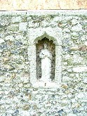 niche on the west side of the tower