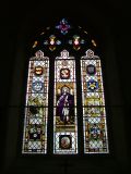 East window, including Rouen cathedral glass