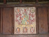 the Buxton Pew: the family arms