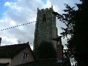 rising above the village