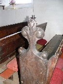 17th century bench end