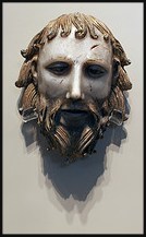 alabaster head of St John the Baptist in the V&A (c) Mark Ynys-Mon