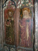 I: St Edmund, II: St Clare
