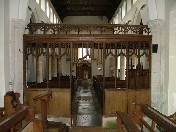 looking westwards back through the screen
