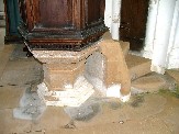erosion beneath the pulpit