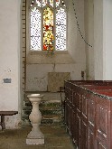 font and space under the tower