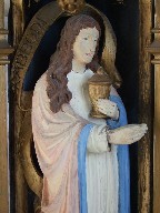 reredos: Mary Magdalene at the Resurrection