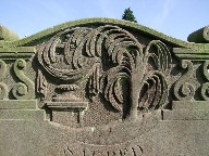 weeping willow and draped urn