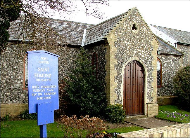 West Caister: if it wasn't for the sign outside, you probably wouldn't even take this for a church