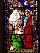 the raising of Lazarus (west window)