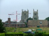 Kings Lynn from the graveyard - you could reach out and grab it