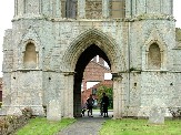 tower from the east - this is the tower arch, I suppose