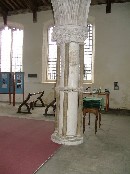 pillar in the arcade