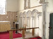 sedilia. The piscina was lost when the chancel was truncated