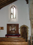 east end of north aisle - looking east in the original church