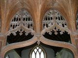 15th century tracery in screen