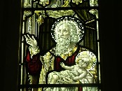 Simeon and the infant Christ: "Now lettest thou thy servant depart in peace, according to thy word..."