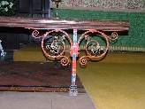 wrought-iron altar rails