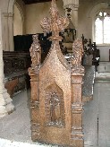 Assumption in niche, probably labours of the months above, left is May (Rogationtide)