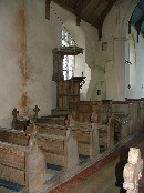 bences and triple-decker pulpit