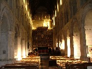 looking east in the nave