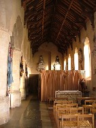 south aisle, looking east