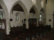 south arcade from the rood loft stair